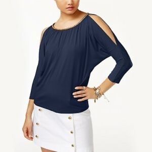 Michael Kors cold shoulder dolman top